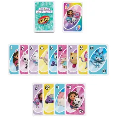 imagen de UNO Junior: Gabi casa de muñecas juego de cartas - Mattel 3