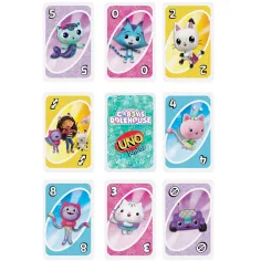 imagen de UNO Junior: Gabi casa de muñecas juego de cartas - Mattel 4