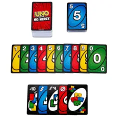 imagen de UNO No Mercy: No hay piedad juego de cartas - Mattel 3