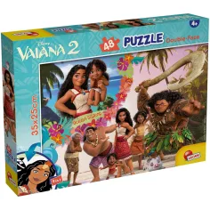 Vaiana 2 2 en 1 48 piezas rompecabezas y colorear 35x25cm - Lisciani
