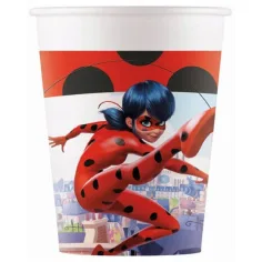 Vasos de papel de Miraculous 8 unidades 200ml