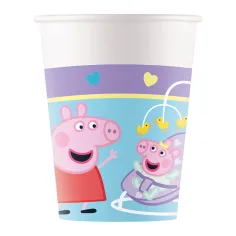 Vasos de papel de Peppa Pig 8 unidades 200ml