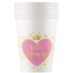 Vasos de papel Little Princess 8 unidades 200ml