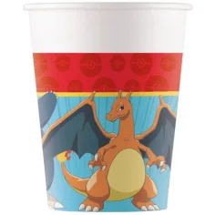 Vasos de papel Pokémon 8 unidades 200ml