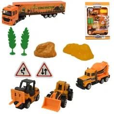 Vehículo de Ingeniería: Set de juego de vehículos de construcción con accesorios