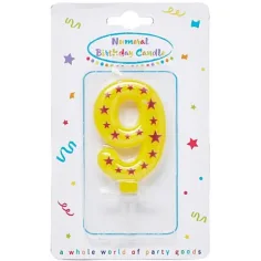 Vela de cumpleaños con estrellas 9