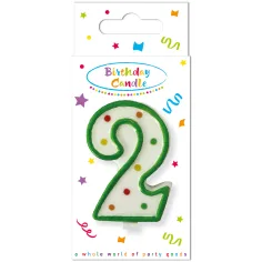 Vela de cumpleaños con puntos 2