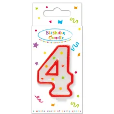 Vela de cumpleaños con puntos 4