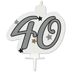 Vela de cumpleaños número - 40