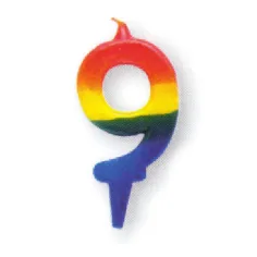 Vela de número 9
