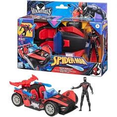 VenomVersus Miles Morales Remix Blast Racer coche con figura - Hasbro