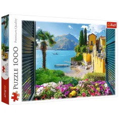 Vista del Lago de Como puzzle de 1000 piezas - Trefl