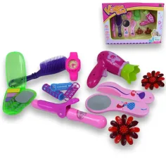 Vouge Girl: set de belleza de 11 piezas con horquillas, secador de pelo y teléfono