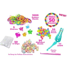 imagen de WeCool: ILY DIY kit de pulseras de goma con cuentas, en caja de almacenamiento 2