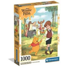 Winnie the Pooh y sus amigos puzzle de 1000 piezas con póster - Clementoni