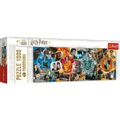 Wizarding World: Puzzle panorámico de las cuatro casas de Hogwarts 1000 piezas - Trefl