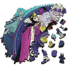imagen de Wood Craft: Disney Villanos 500+5 piezas premium de rompecabezas de madera - Trefl 2