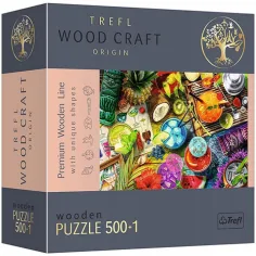 Wood Craft: Rompecabezas de cócteles de madera de colores 500+1 piezas - Trefl