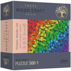 Wood Craft: Rompecabezas de mariposas de madera 500+1 piezas - Trefl