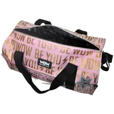 imagen de WOW Generation: Bolsa de deporte rosa-dorada con pegatinas 43cm 2