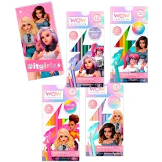 WOW Generation: set de 48 lápices de colores con cuaderno