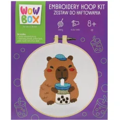 imagen de WowBox Kit de Bordado - Capybara Bubble Tea 1