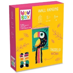 WowBox: Kit de decoración de pared de macramé con diseño de tucán