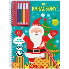¡Ya es Navidad! Cuaderno para colorear con pegatinas y rotuladores