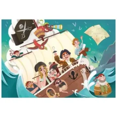 imagen de ¡YO HO HO! Puzzle Maxi de piratas de 24 piezas - Clementoni 2