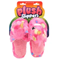 Zapatillas de peluche con unicornio tamaño 25-27