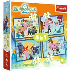 Zootropolis 2 - 4 en 1 puzzle de 35-48-54-70 piezas - Trefl