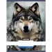 Nebulo: Cuaderno de líneas con estampado de lobo 81-32 A/4