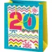 20 bolsa de regalo exclusiva de gran tamaño con diseño 27x14x33cm