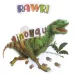 imagen de 3D Mundo de Dinosaurios set de pegatinas de pared con póster 4