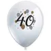"40" años globo de látex con estampado set de 6