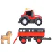 imagen de ABC Massey tractor de transporte de animales con caballo - Simba Toys 5