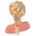 imagen de Angell: Cabeza de muñeca peinable y cepillable con tiara y accesorios de 21 cm 3