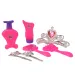 imagen de Angell: Cabeza de muñeca peinable y cepillable con tiara y accesorios de 21 cm 4
