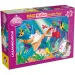 Ariel la sirenita 2 en 1 puzzle y libro para colorear de 108 piezas 70x50cm - Lisciani