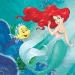 Ariel la sirenita juego de servilletas de papel – 2 capas, 33x33 cm, 20ud