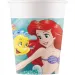 Ariel la sirenita set de 8 vasos de papel 200ml
