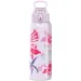 Ars Una: 3D Beach Flowers lila botella de metal de doble pared 700ml