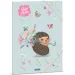 Ars Una: Carpeta con goma de erizos de flores frescas tamaño A/4