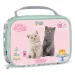 Ars Una: Cute Animals Tea party bolsa térmica para almuerzo de gatos 20x14x6,5cm