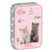 imagen de Ars Una: Cute Animals - Tea Party estuche de lápices de gatos de varios niveles 1