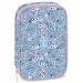 Ars Una: Estuche de múltiples niveles Pearl Blossom con flores 15,5x22,5x4,5cm