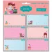 Ars Una: Etiquetas de cuaderno Bonjour en paquete 3x6 unidades