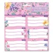 Ars Una: Fleur etiqueta de cuaderno en color rosa, con diseño de flores, paquete de 3x6 unidades