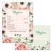Ars Una: Invitación de fiesta con diseño de rosas 10 unidades