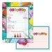 Ars Una: Invitaciones de fiesta con globos con sobre 10 unidades